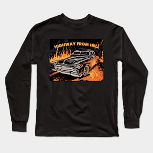 straight from hell car Long Sleeve T-Shirt